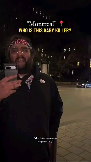 🇨🇦A Zionist in Montreal, Canada says “we'll kill all the [Palestinian] babies we have to"