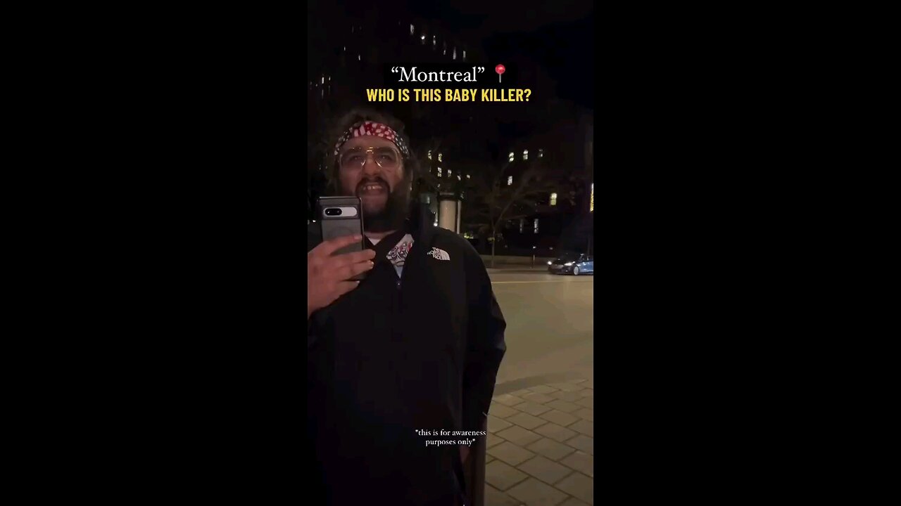 🇨🇦A Zionist in Montreal, Canada says “we'll kill all the [Palestinian] babies we have to"