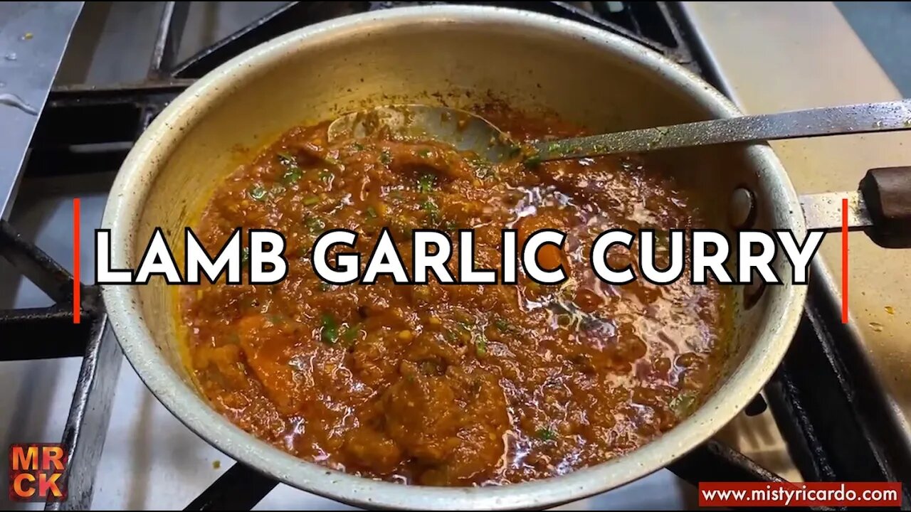 Garlic Lamb Curry being cooked at East Takeaway | Misty Ricardo's Curry Kitchen