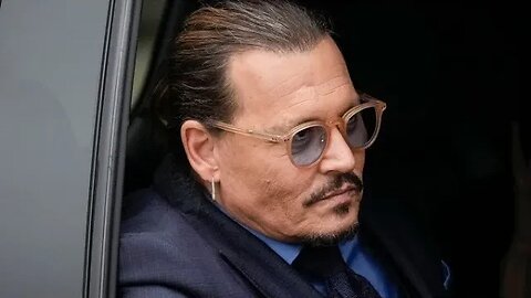 Johnny Depp Leaving Court Addresses "Mega Pint" Meme