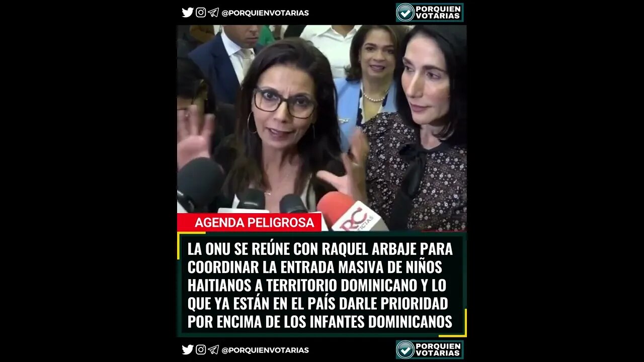 LA ONU INSTRUYE A RAQUEL ARBAJE EJECUTAR LA LOGÍSTICA PARA LA ENTRADA MASIVA DE NIÑOS HAITIANOS A RD