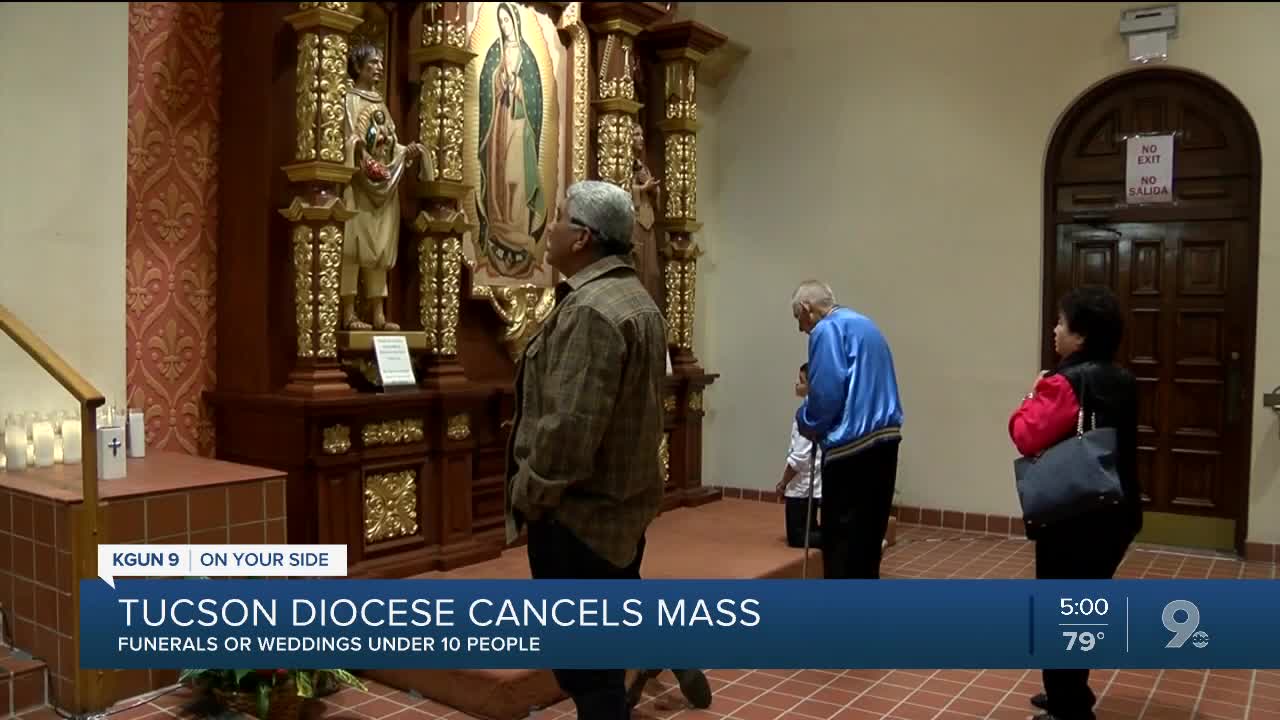 Tucson Diocese cancels all public masses, gatherings