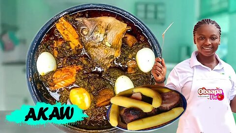 Obaapa Fie Eps 4 || Cooking Ghana’s Most Favorite local #Food AKAW with just two ingredients