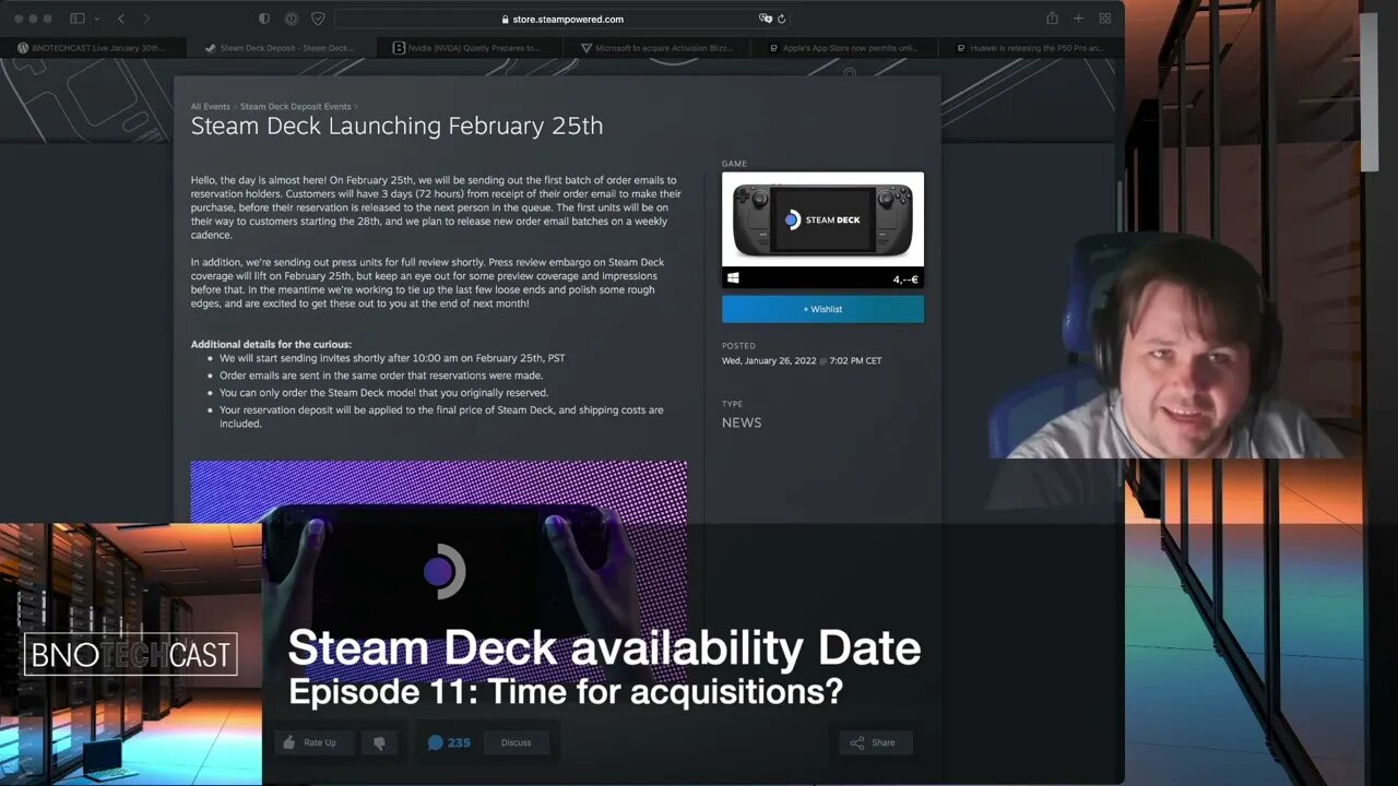 Steam Deck availability Date