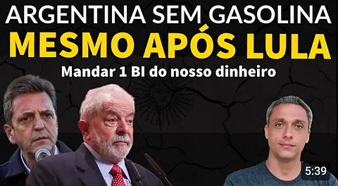 Urgent! Argentina is out of gas even after ex-convict LULA sends 1 billion of our money