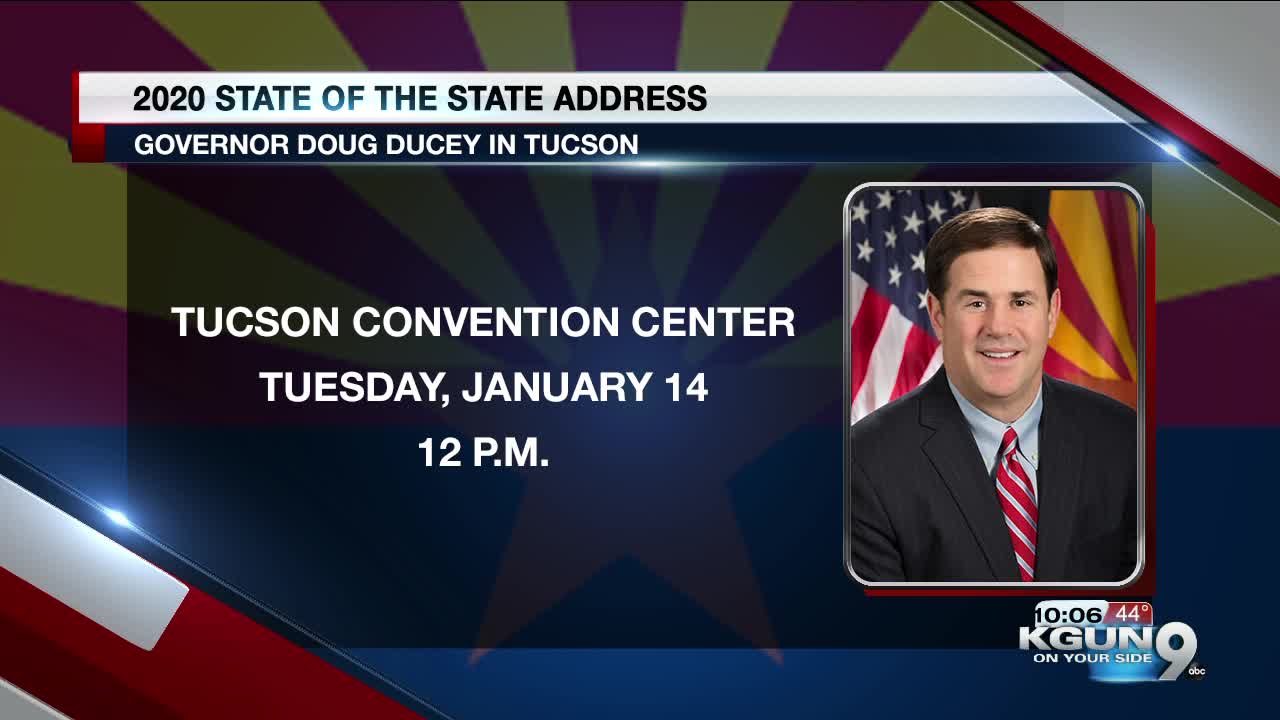 Gov. Ducey to give his State of the State address in Tucson