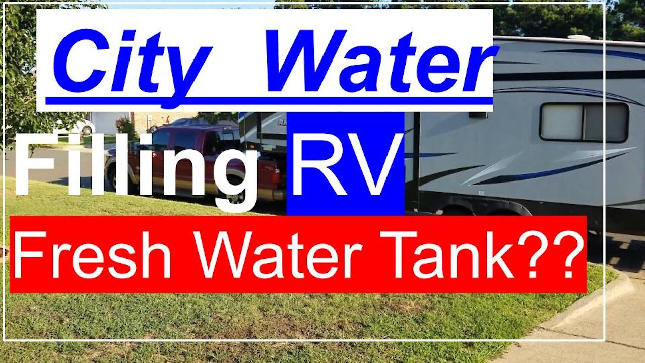 RV Fresh Water Tank Overflowing | City Water Fills Fresh Water Tank