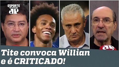 "São SEMPRE os MESMOS!" Tite convoca Willian pro lugar de Neymar e é CRITICADO!