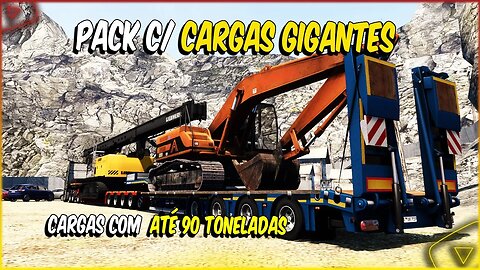 PACK DE CARGAS GIGANTES DE ATÉ 90 TONELADAS PARA EURO TRUCK SIMULATOR 2 1.46