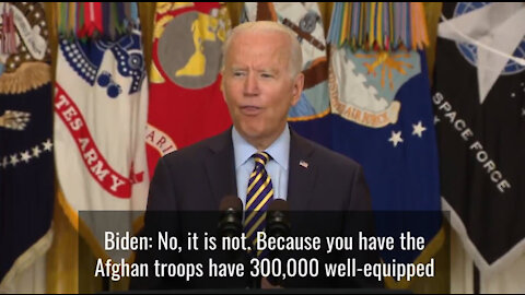 Sleepy Joe: Taliban wouldn´t take over Afghanistan... Taliban: Hold my (zero alcohol) beer