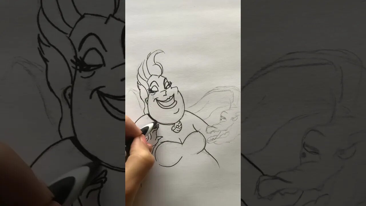 Little Mermaid Ursula #disney #sketching #artwork #victoriasecret