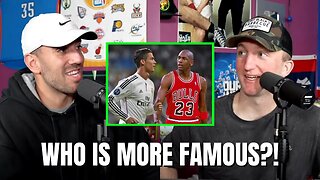 MORE FAMOUS? RONALDO or MICHAEL JORDAN?! 🏀 ⚽️