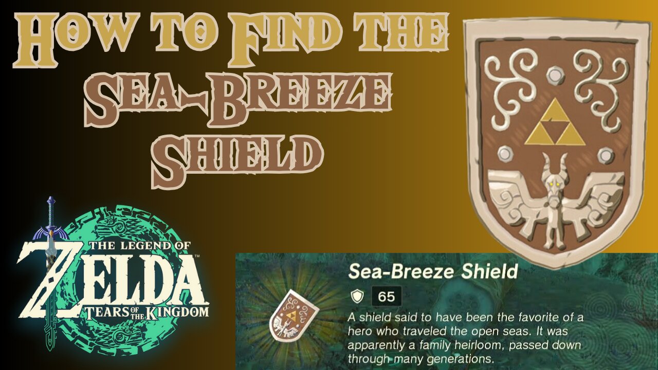 How to Find the Sea-Breeze Shield in The Legend of Zelda: Tears of the Kingdom!!! #totk