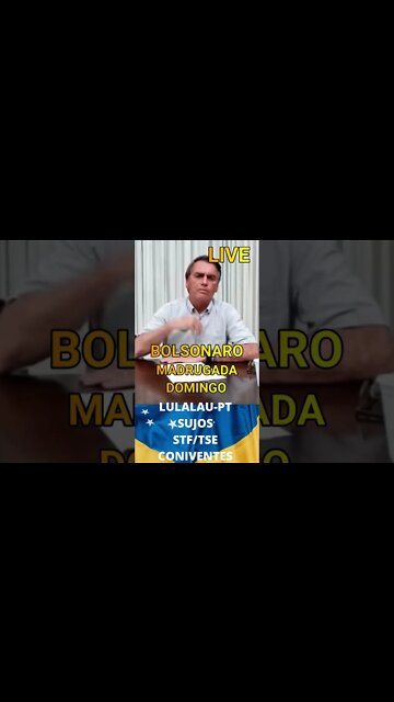 EM LIVE NA MADRUGADA, BOLSONARO DESMASCARA LULALAU/PT. #shorts