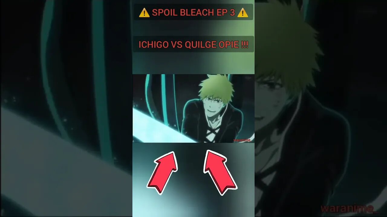 Bleach episode 3 i have no word . #bleach #ichigo #bankai #yhwach #ichigokurosaki #anime #fyp #fypシ