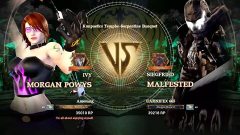 Morgan Powys (Amesang) VS Malfested (CARNIFEX 665) (SoulCalibur™ VI: Online)