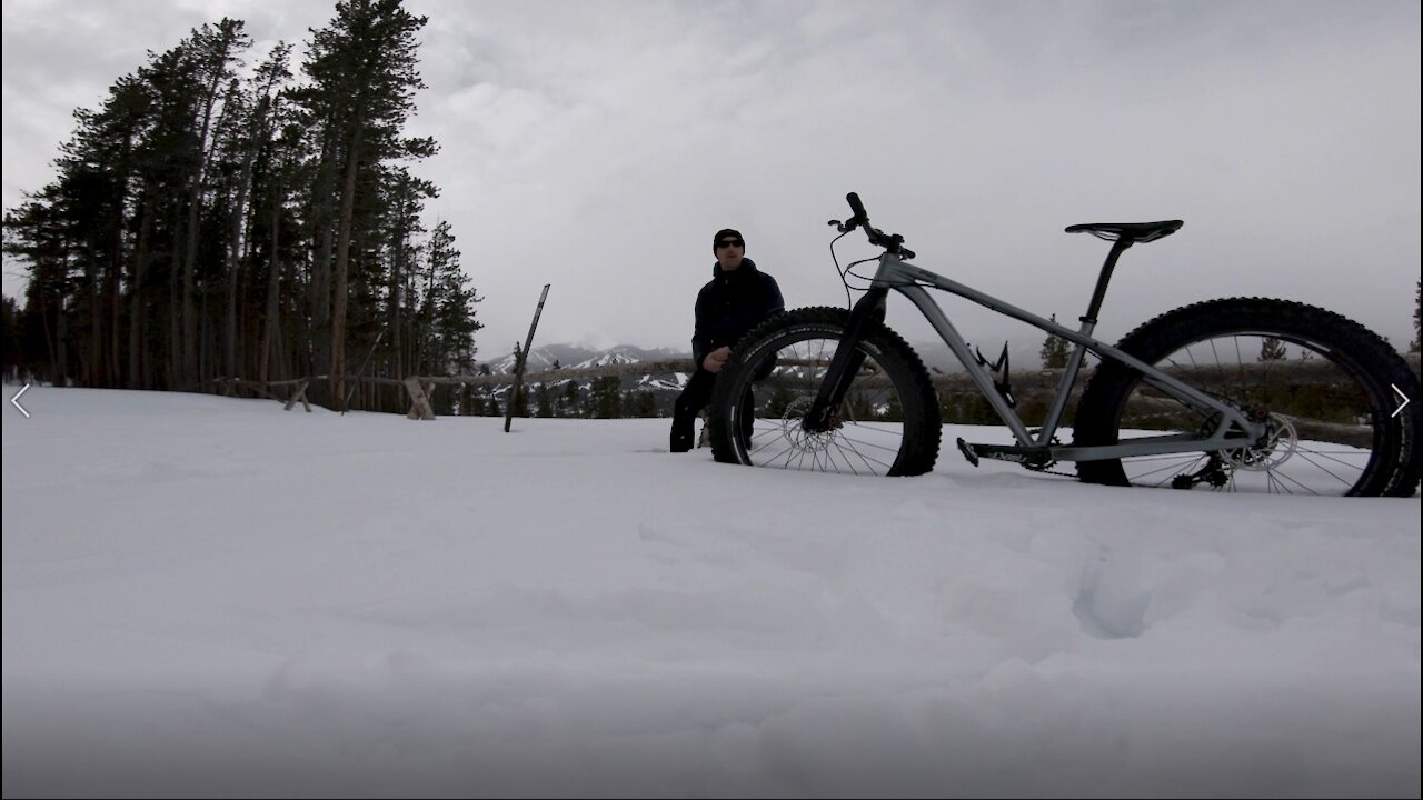 Winter Fat Biking in Breckenridge CO Upper Flume to Gold Run