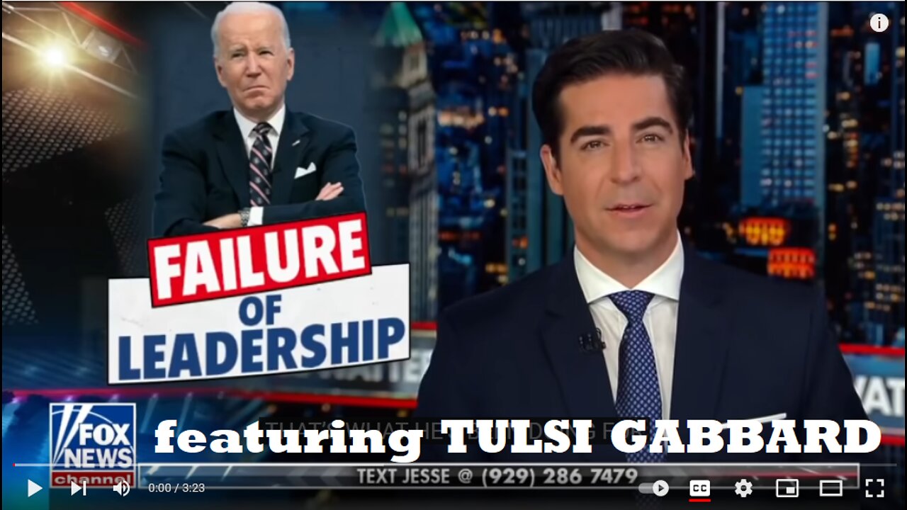 Watters World ! Tulsi Gabbard: "Globalisation wrecked our job market, now Biden tries it again with NWO"!