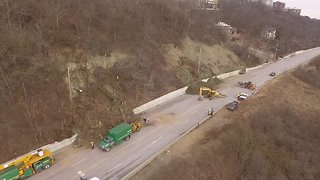 Sky 9: Columbia Parkway closed due to landslide