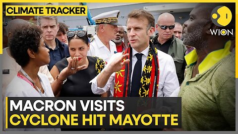 French President Emmanuel Macron Visits Cyclone-Ravaged Mayotte | WION Climate Tracker