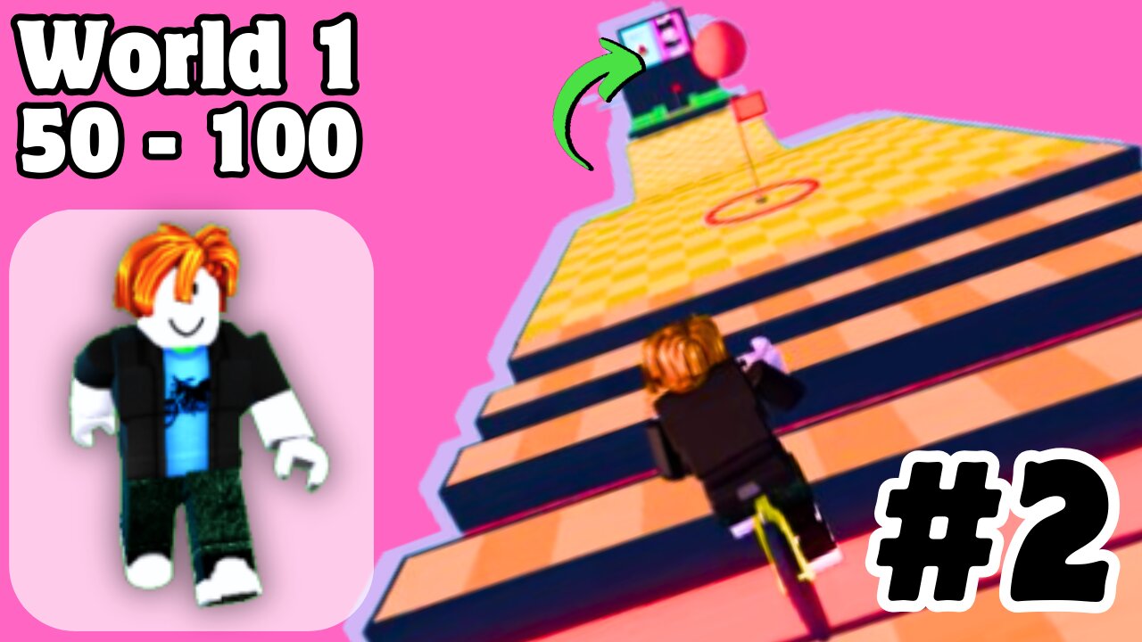 Obby But You Are On A Bike World 1 Part 2 | Roblox Obby Gameplay Walkthrough Speedrun