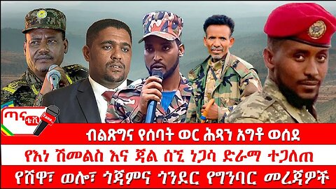 ጣና ዜና፦ ሕዳር 26/2017ብልጽግና የሰባት ወር ሕጻን አግቶ ወሰደ፤ የእነ ሽመልስ እና ጃል ሰኚ ነጋሳ ድራማ ተጋለጠ፤ የግንባር መረጃዎች