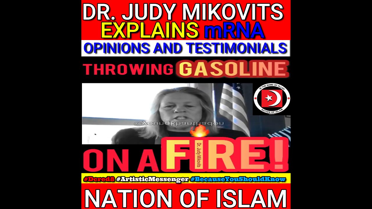 DR. JUDY MIKOVITS EXPLAINS mRNA TO THE NATION OF ISLAM