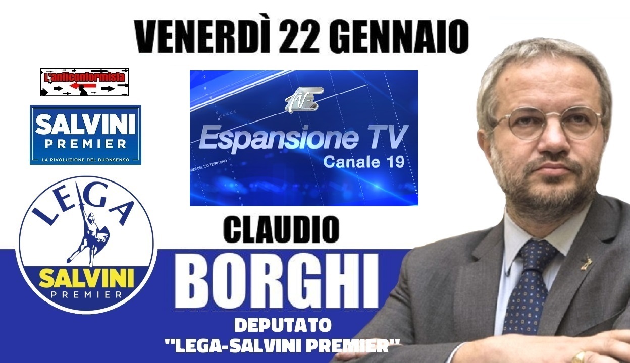 🔴 On. Claudio Borghi ospite a "nessun dorma" su Espansione TV (22/01/2021)