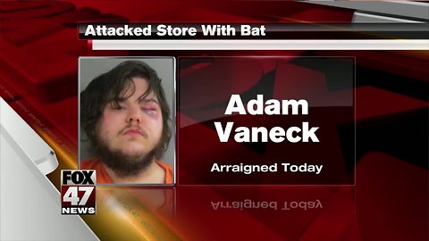 UPDATE: Jackson man came into store swinging a bat