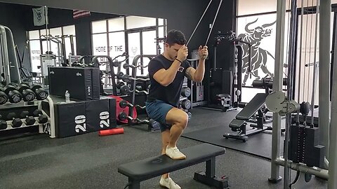 Band Assisted Box Step Ups
