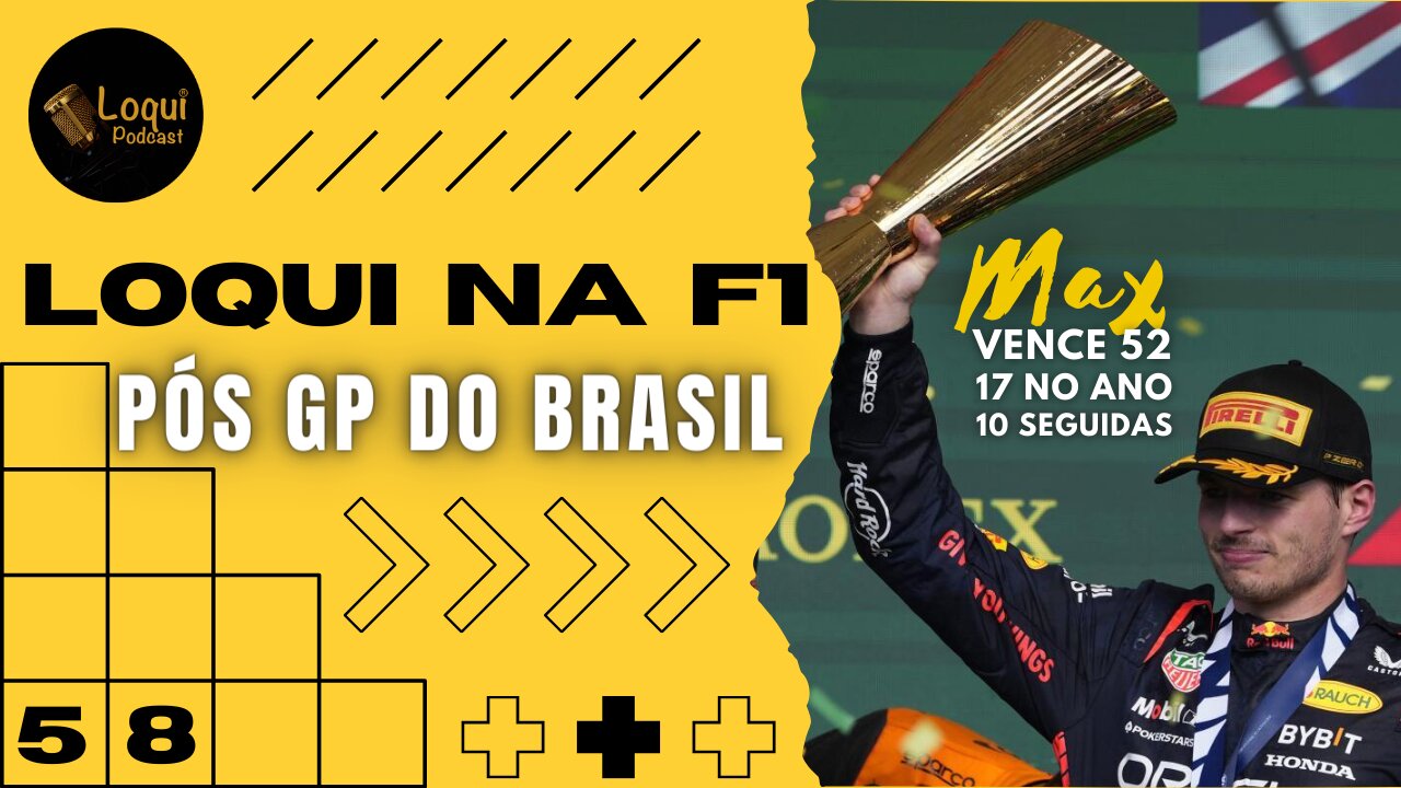 Pós GP do BRASIL - F1 2023 🏆 Etapa 20/22 🏁 Loqui na F1 - 20 🎙Loqui Podcast #058