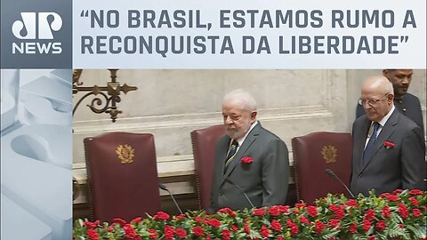 Lula discursa no parlamento em Lisboa: “Metade das mortes de Covid-19 poderiam ser evitadas”