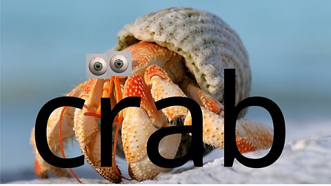 da crab is watching