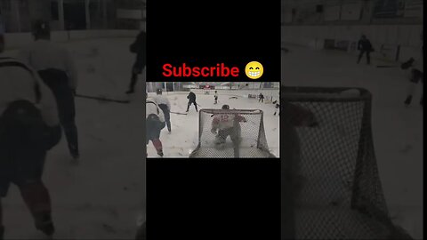 🥅 call the cops😨 #hockey #save