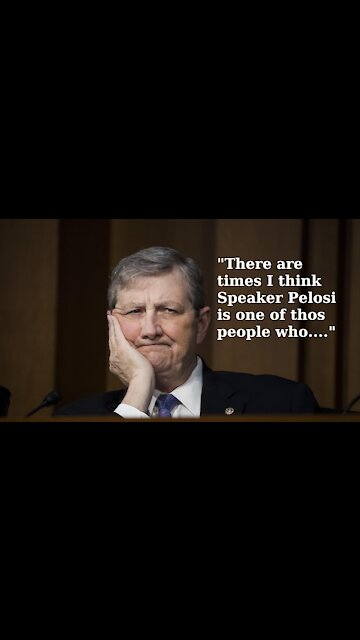 Senator John Kennedy "I Think Speaker Pelosi Is One Of Those People Who..."