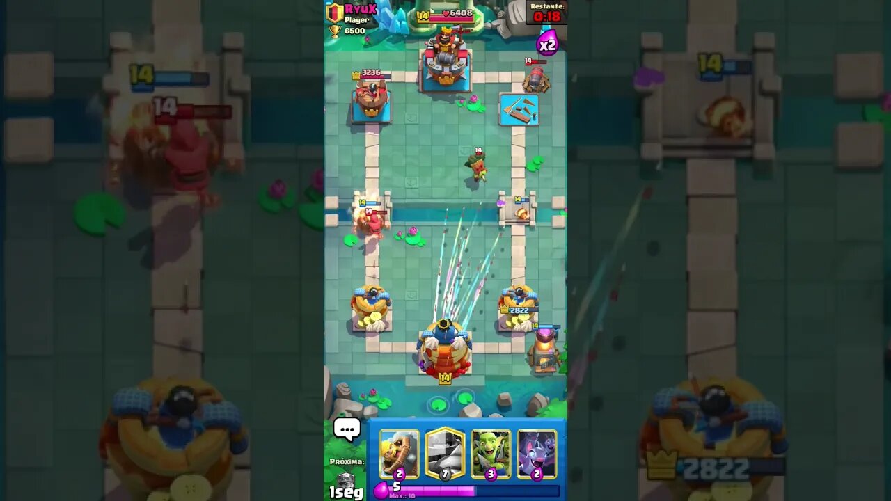 CLASH ROYALE SHORTS #57 - SÓ TEM PARTIDA TOP