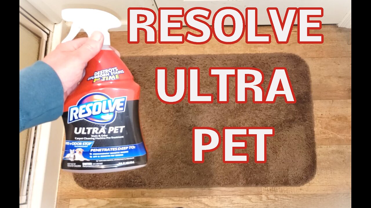 Resolve Ultra Pet Odor and Stain Remover Spray , did a good job