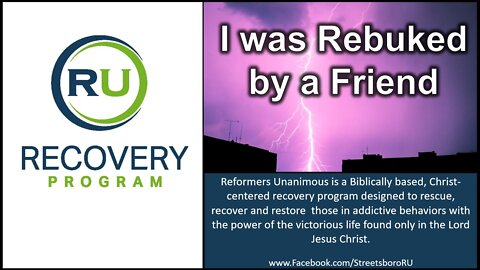 I was Rebuked by a Friend