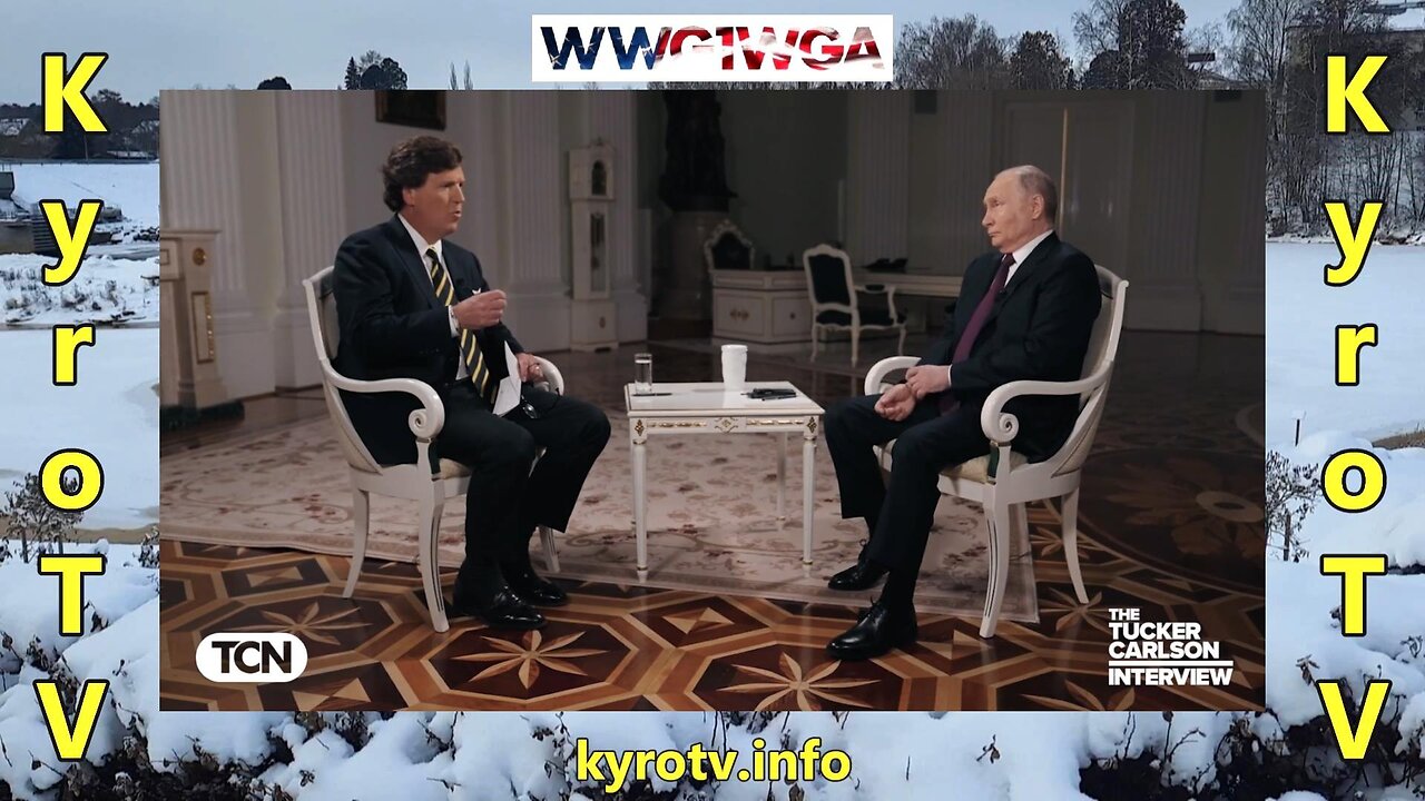 Tucker interviews Vladimir Putin in Moscow, Russia