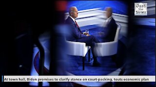 At town hall, Biden promises to clarify stance on court-packing, touts economic plan
