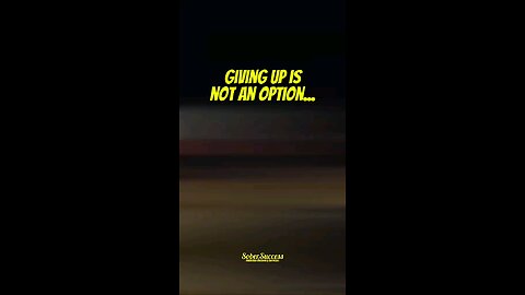 🗣Giving Up Is NOT An Option‼️💯 #StayMotivated #StayInspired #SoberLifestyle #SoberCoach #Mindset