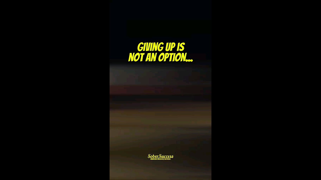 🗣Giving Up Is NOT An Option‼️💯 #StayMotivated #StayInspired #SoberLifestyle #SoberCoach #Mindset