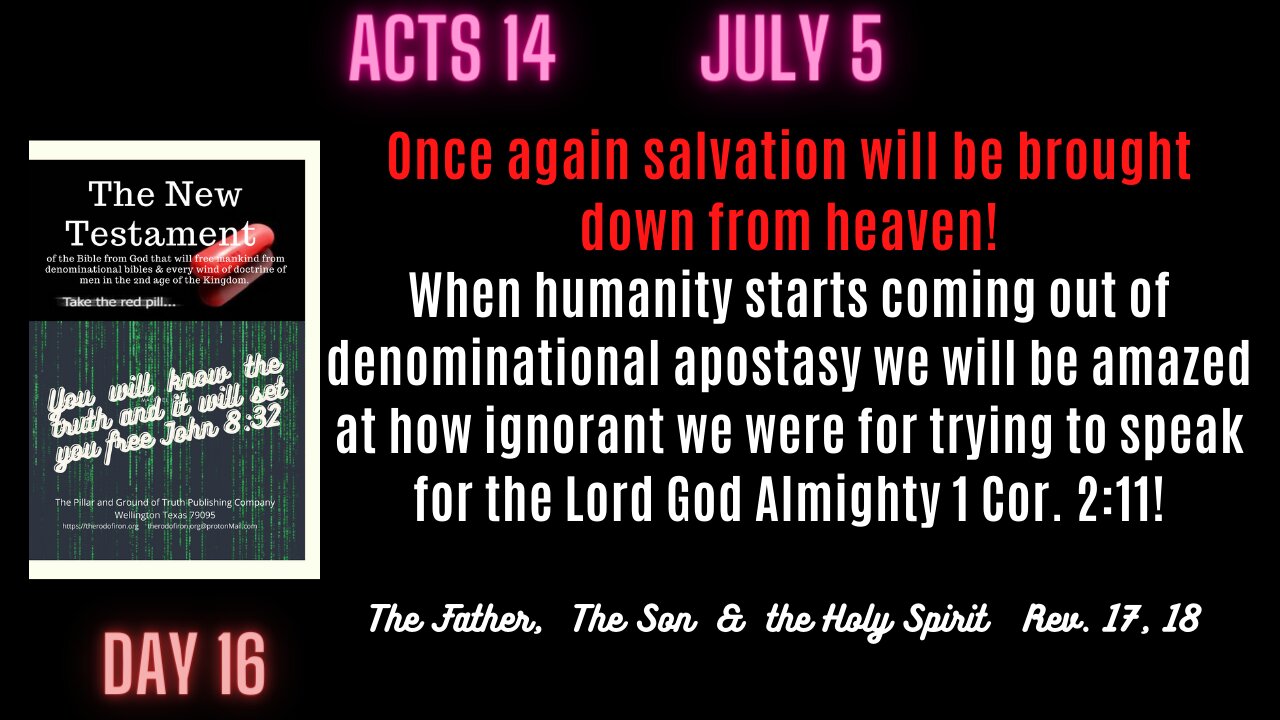 Acts 13 Paul was called a god then left for dead