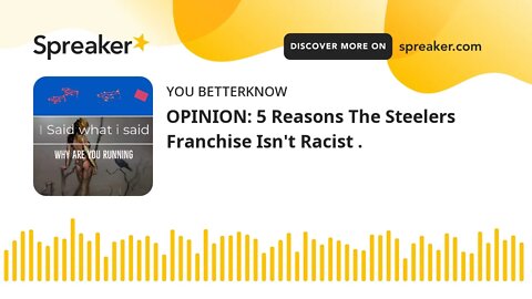 OPINION: 5 Reasons The Steelers Franchise Isn't Racist .