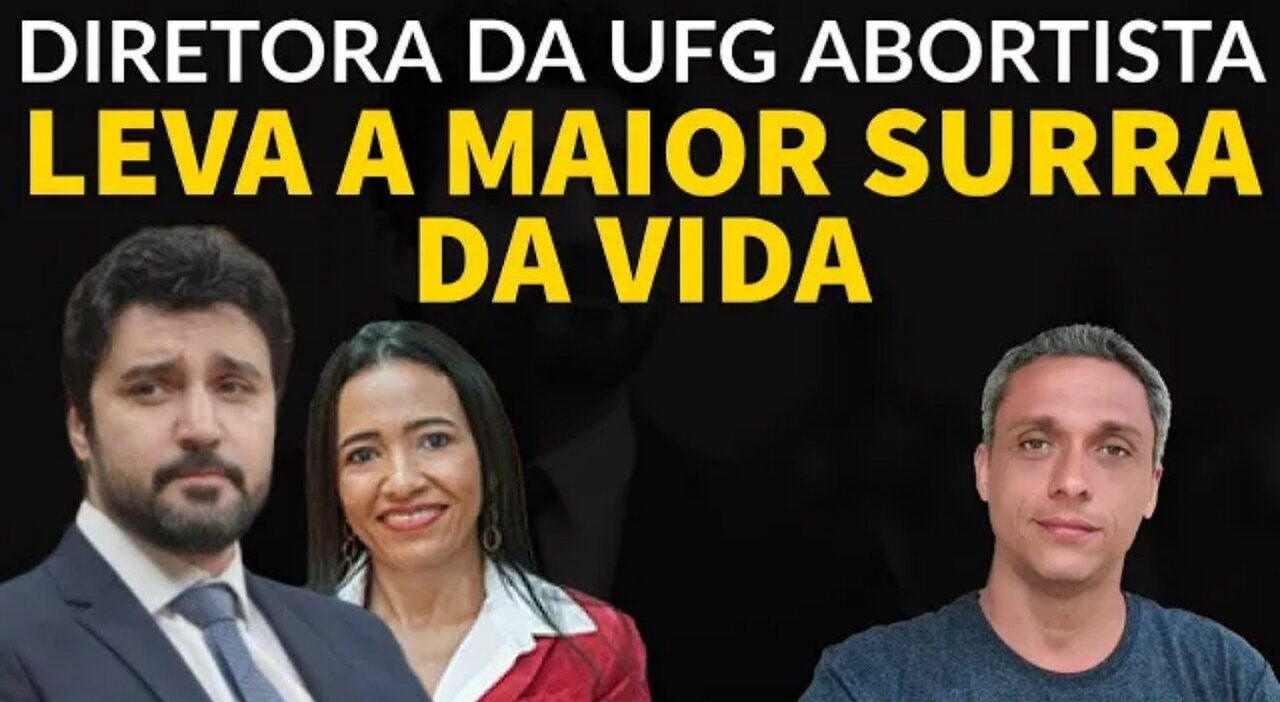 Épico! - DIretora de direito da UFG leva uma surra em debate ao defender aborto