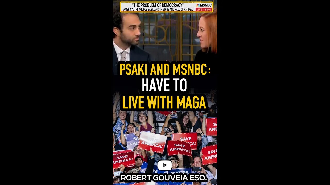 Psaki & MSNBC Will Have to Live with MAGA #shorts