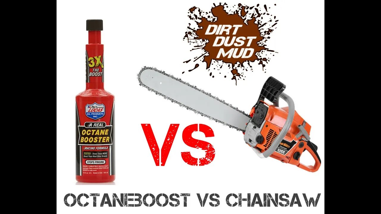 Lucas Octane Booster In a Chainsaw!