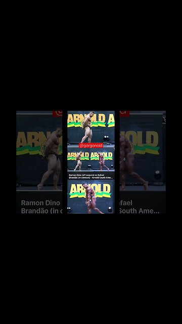 Ramon Dino em OFF vs. Brandão no palco #shorts #viral #bodybuilding