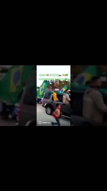 Líbano manifestação apoiando os brasileiros que lutamos por liberdade!