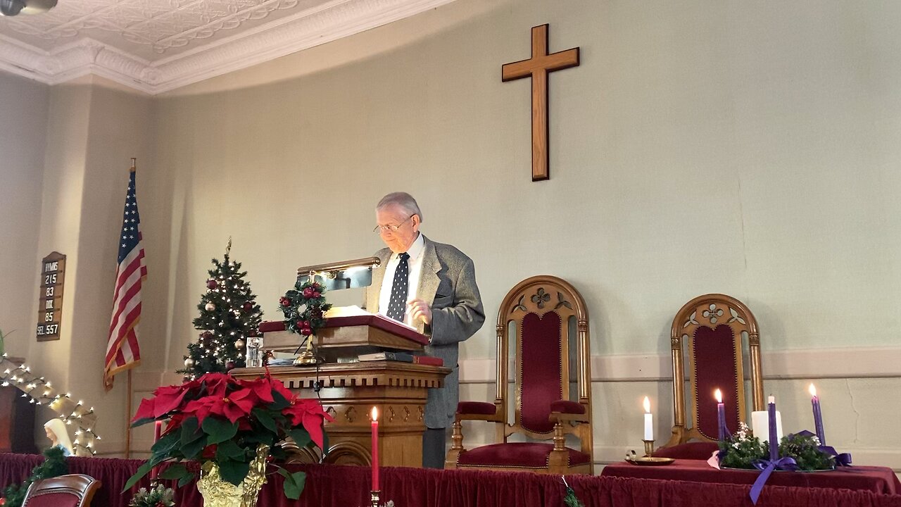 Pastor Jay D. Hobson, Sunday Sermon, Cushman Union Church 12/8/2024